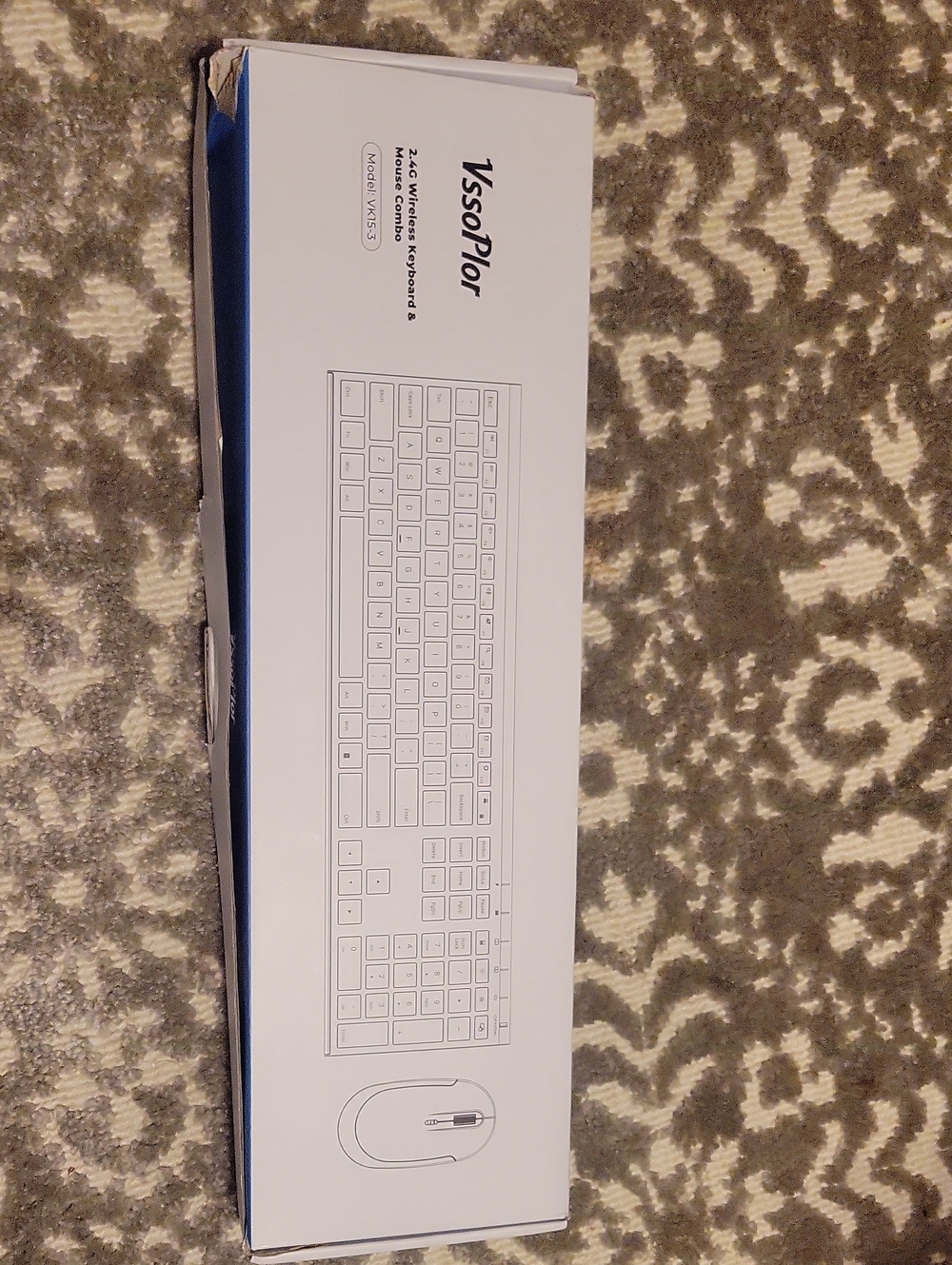 White Wireless Keyboard and Mouse Combo